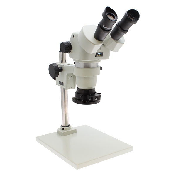 Stereo Zoom Binocular Microscope SPZ 50  6 75x 50x  on Post Stand with LED Ring Light with Adjustable Polarizer 26800B 373 2