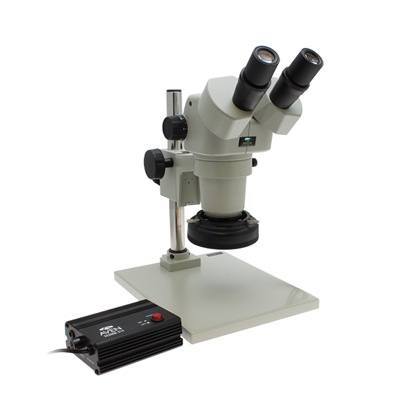 Stereo Zoom Bincoular Micrsocope SPZ 50  6 75x 50x  on Post Stand with LED Ring Light with Polarizer 26800B 373 4