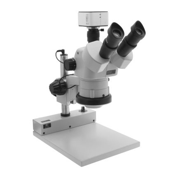 Stereo Zoom Trinocular Microscope SPZV 50E  ESD Safe  with Mighty Cam USB Camera 26800B 376 1