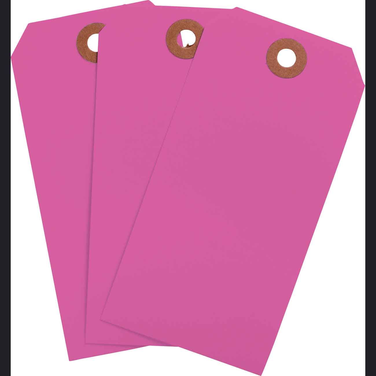 Blank Write On Tags  4 75  H x 2 375  W  Cardstock  Fluorescent Pink 1000 PK 102060