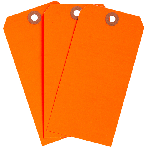 Blank Write On Tags  5 25  H x 2 625  W  Cardstock  Fluorescent Red 1000 PK 102085
