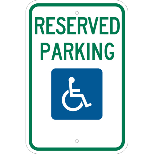 Federal Handicap Parking Sign 103748