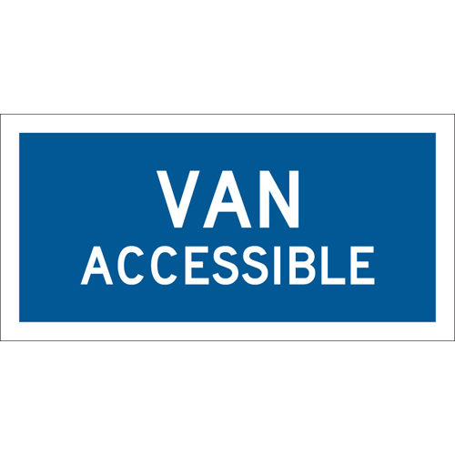 Supplemental Handicap ADA Parking Sign 103750