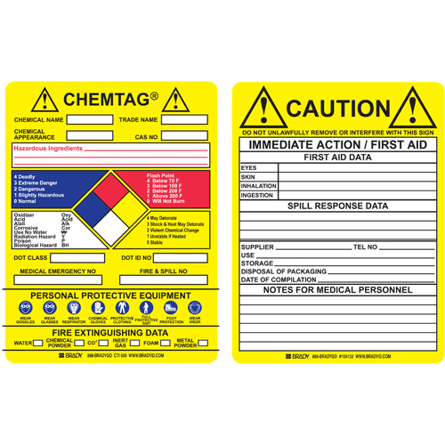 CHEMTAG  Inserts CHEM CTI500
