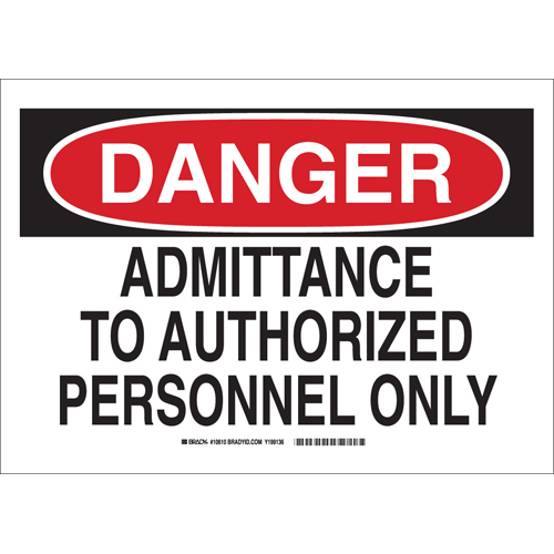 B302 SAFETY SIGN 10X14 BLK RED WHT 10610