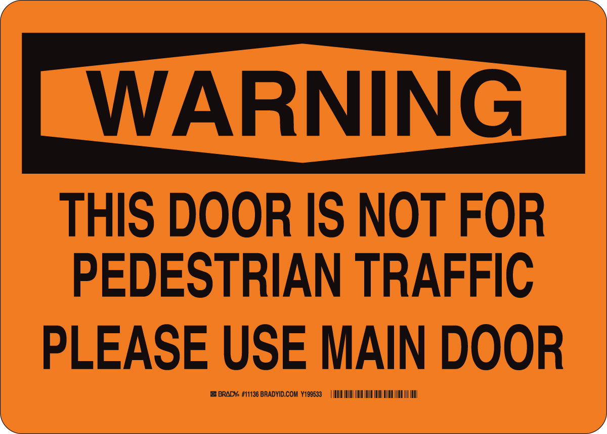 B140 SAFETY SIGNS BLK ORG 11139