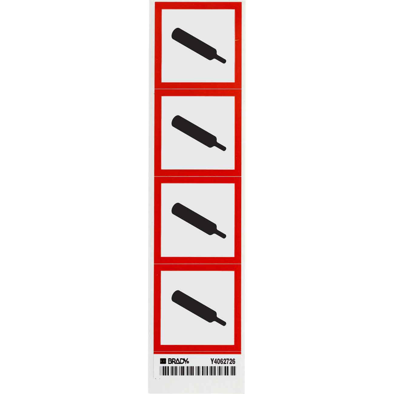 GHS Gas Pressure GHS Labels  2  H x 2  W x 0 004  D 118835