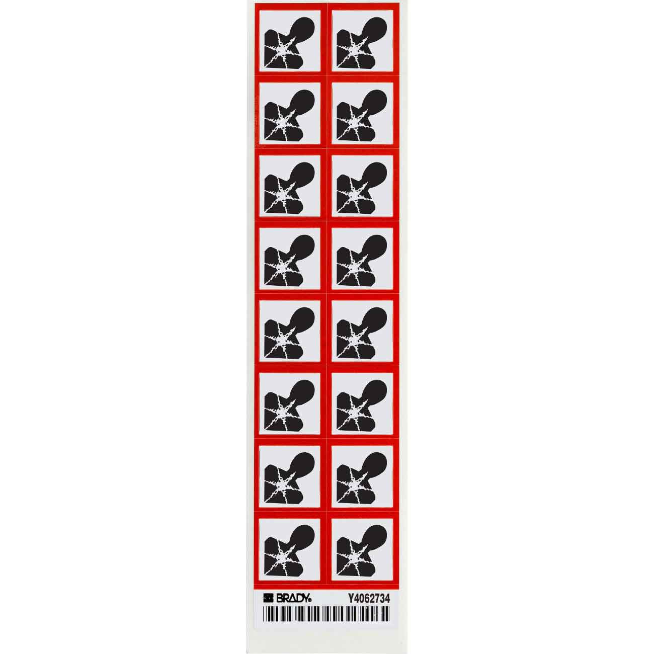 Health Hazard Symbol GHS Labels  1  H x 1  W x 0 004  D 118852