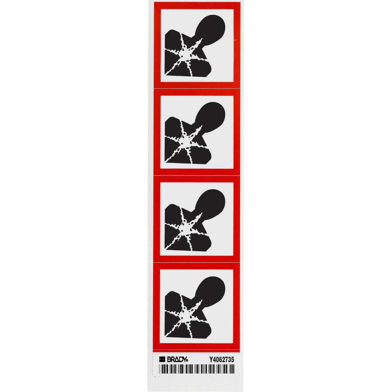 GHS Health Danger GHS Labels  2  H x 2  W x 0 004  D 118853