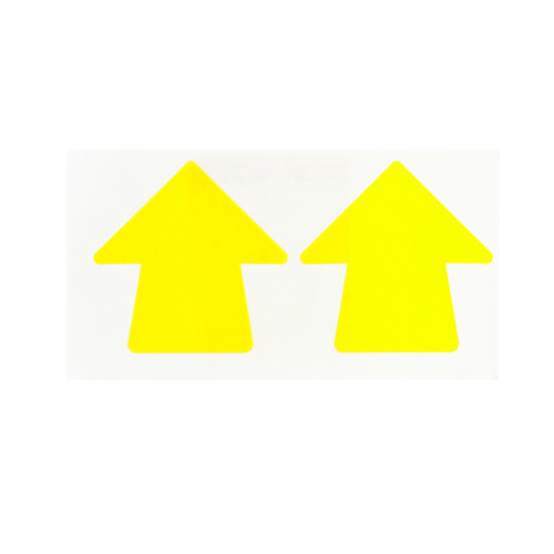 Aisle Marking Tape Arrows   Adhesive Vinyl  Solid Color  Yellow  3  121047