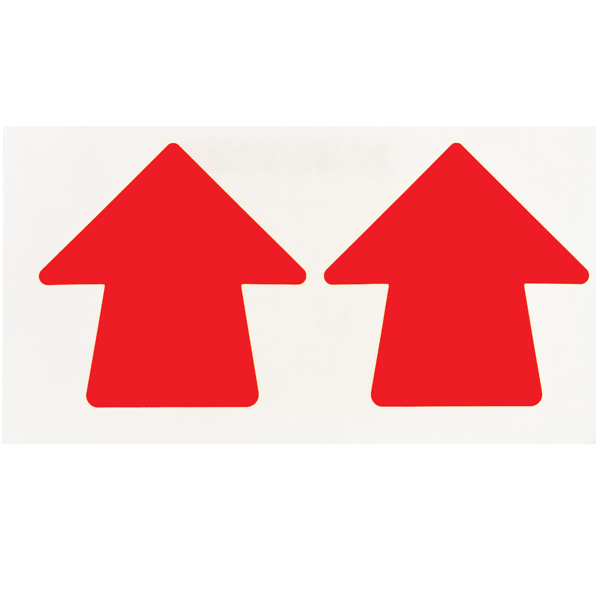 Vinyl Direction Arrows  3  W x 3  L  Roll of 100 Each  Red 121051