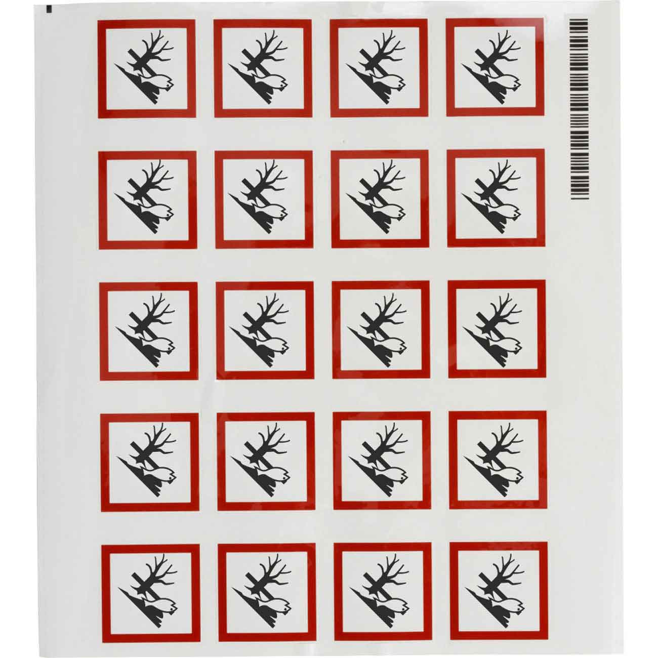 GHS Environmental Picto Label  1 5  H x 1 5  W x  035  D 121194