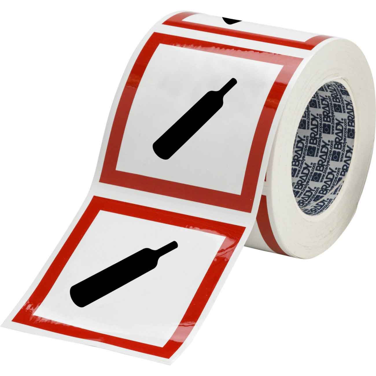 GHS Gas Pressure Picto Label  4  H x 4  W x  035  D 121206