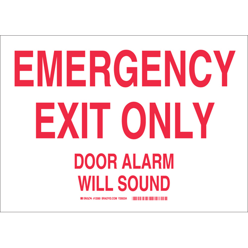 B946 SAFETY SIGNS RED WHT 12580