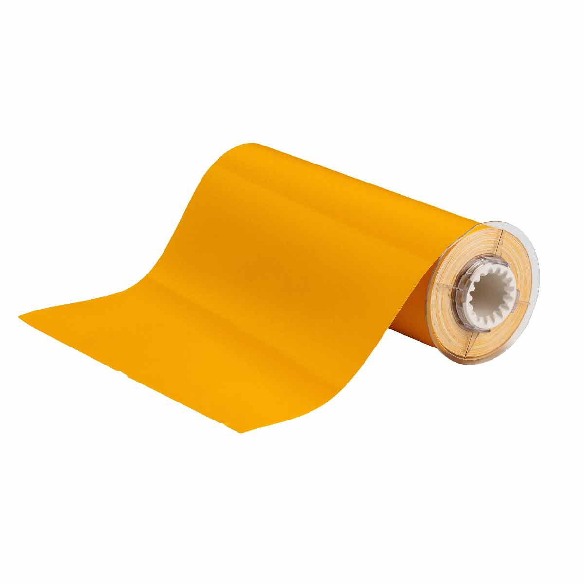 BBP85 General Purpose Vinyl Labels 10 in H x 14 in W Yellow 40 RL 140884