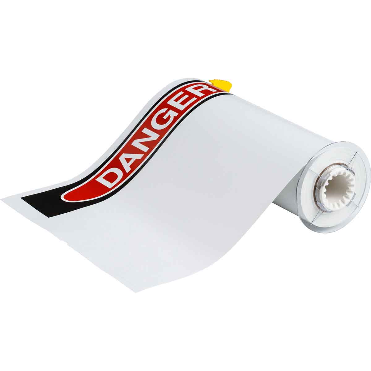 BBP85 General Purpose OSHA DANGER Vinyl Labels 10in H x 14in W BK RD on WT 40 RL 140890