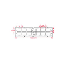 DATAB Polyvinyl Fluoride Lbls 0 25 in H x 0 75 in W White 10000 PK DAT 161 637 10
