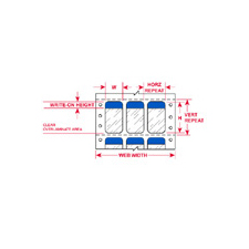 DATAB  Dot Matrix Printable Labels DAT 75 292 BL