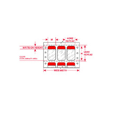 DATAB  Dot Matrix Printable Labels DAT 75 292 RD