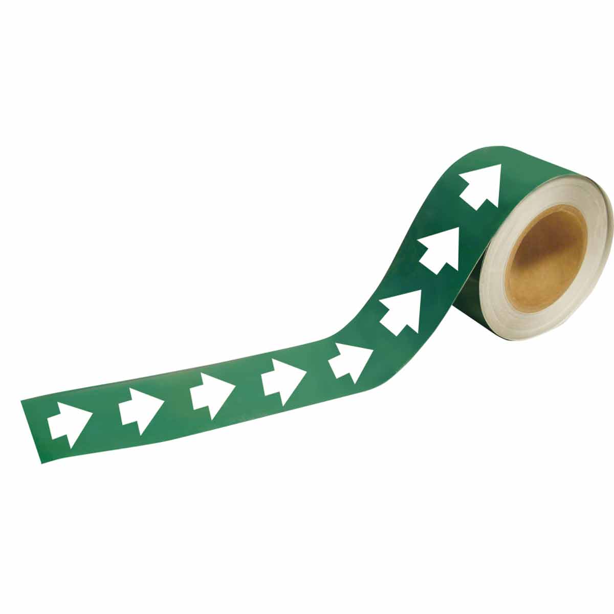 B736 1  H x 8  W  White on Green  Roll of 25 Each 20488