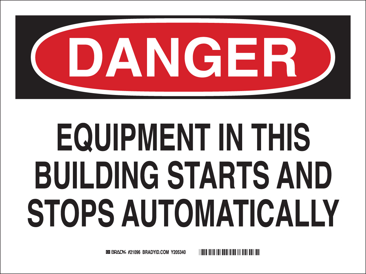 B946 SAFETY SIGNS BLK RED WHT 21096