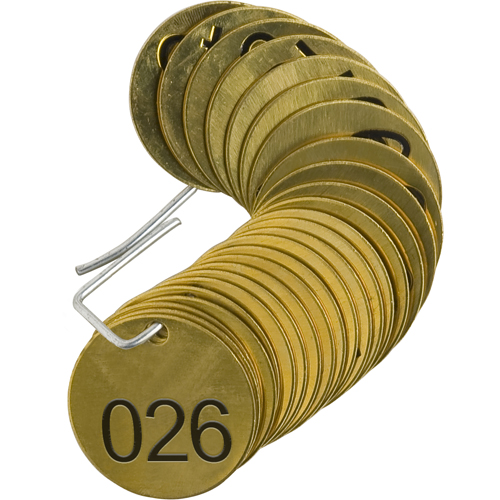 Stamped Brass Valve Tags 23201