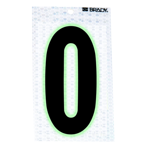 Glow In The Dark Reflective Number   0 3000 0