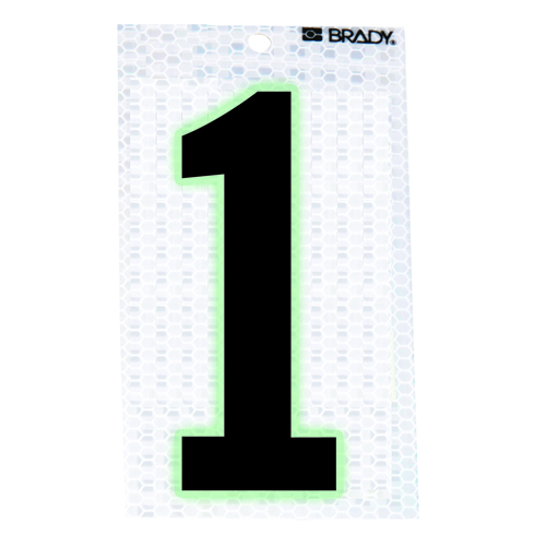 Glow In The Dark Reflective Number   1 3000 1
