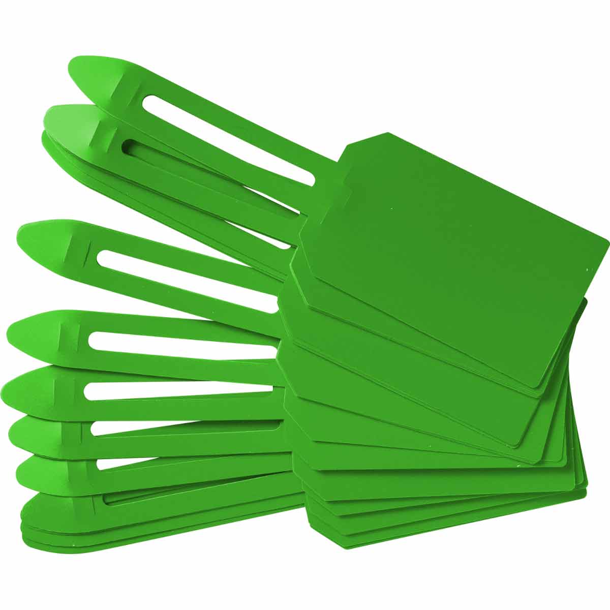 Blank Color Coded Tags 5 8  H x 3 25  W Plastic Green 25PK 30683