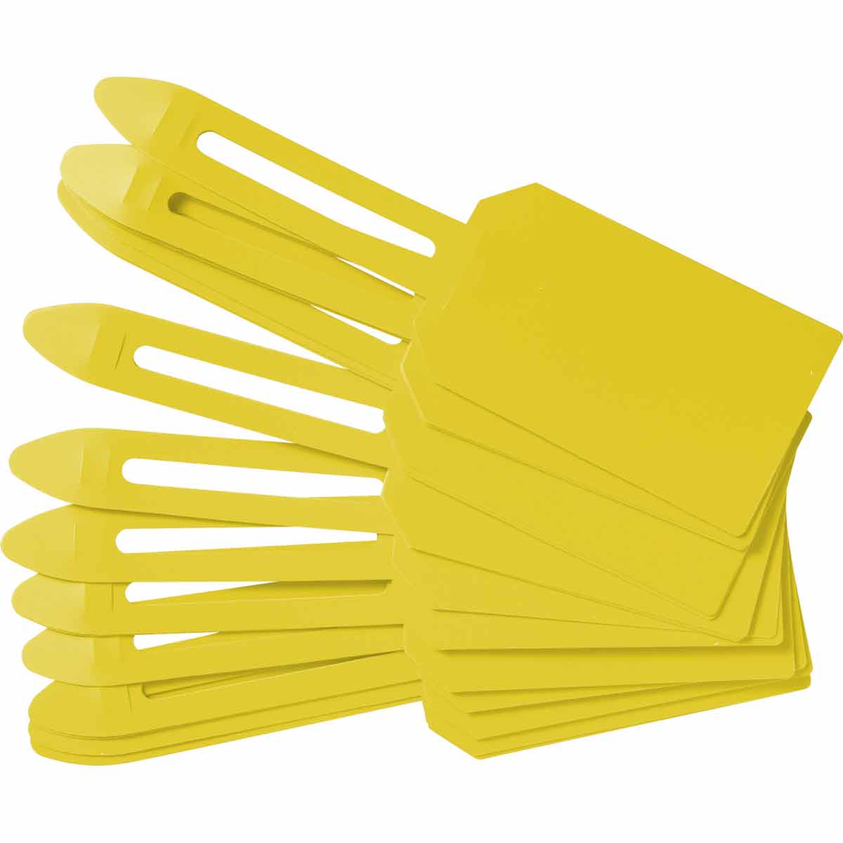 Blank Color Coded Tags 5 8  H x 3 25  W Plastic Yellow 25PK 30684