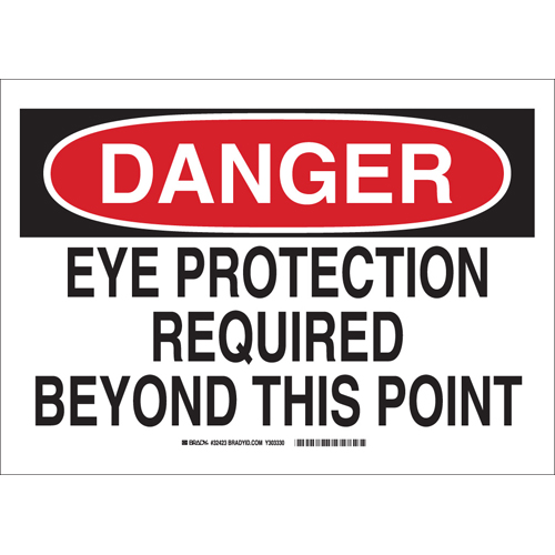 B302 SAFETY SIGN 10X14 BLK RED WHT 32423
