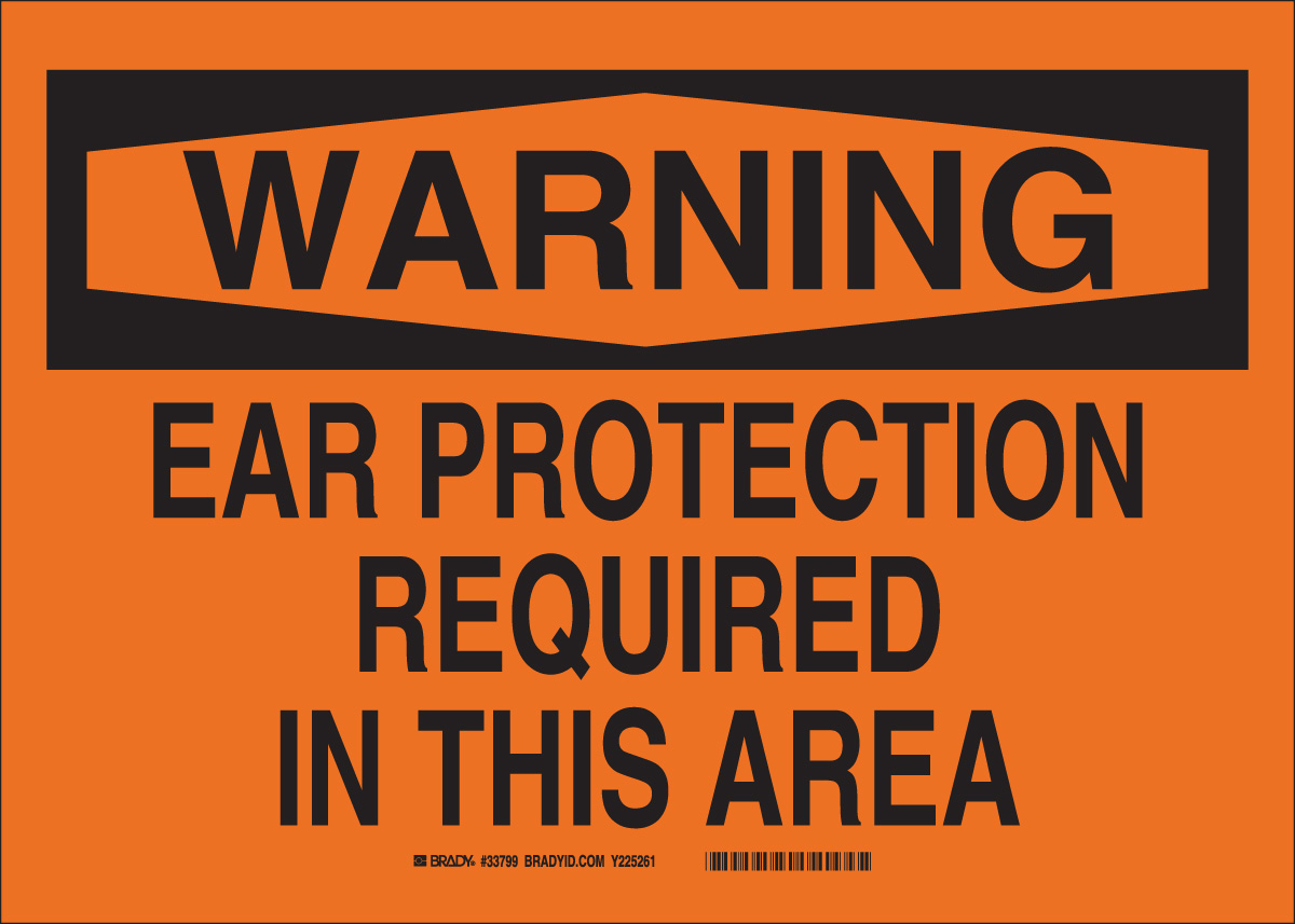 B946 SAFETY SIGNS BLK ORG 33795