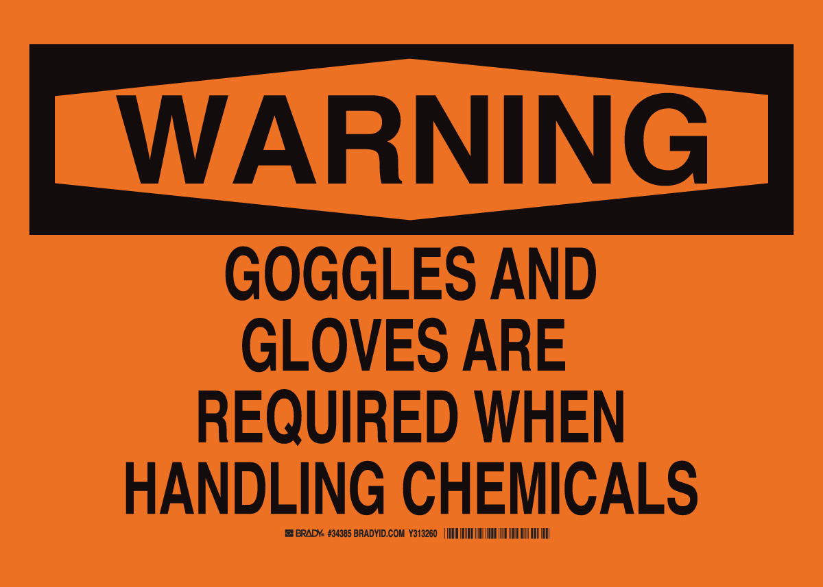 B946 SAFETY SIGNS BLK ORG 34385