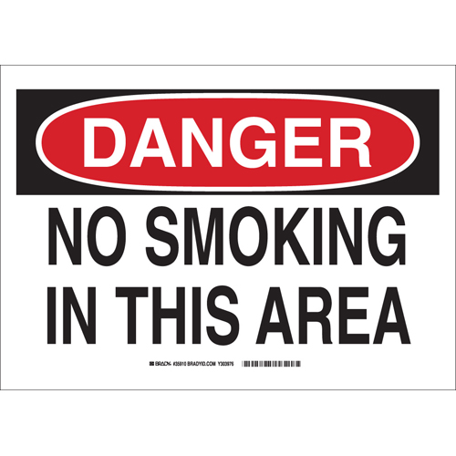 B302 SAFETY SIGN 10X14 BLK RED WHT 35910