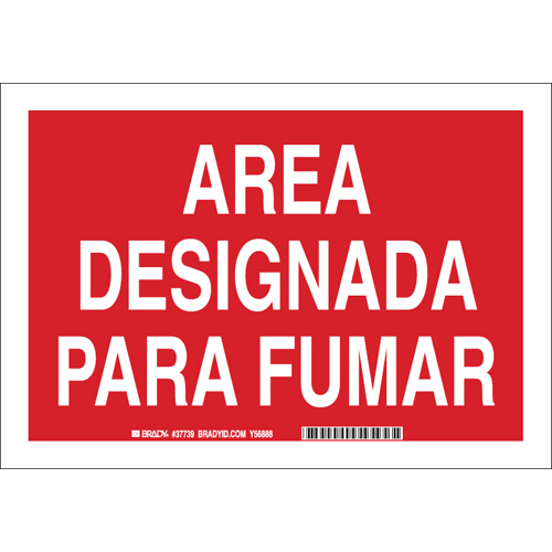SPANISH DESIGNATED SMOKE AREA 37739