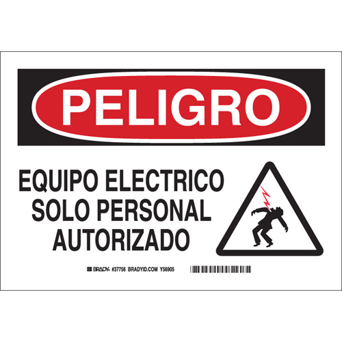 SPANISH DNGR ELEC EQUIP AUTH 37756