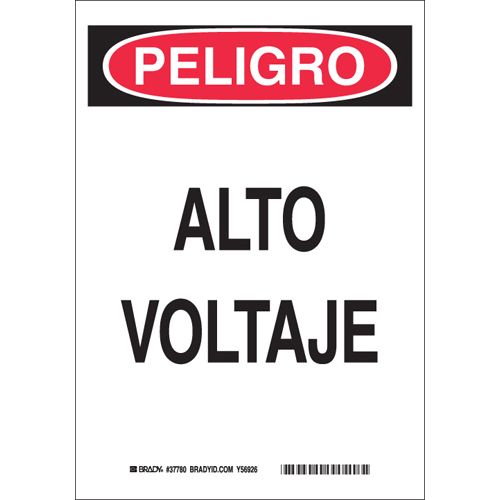 SPANISH DNGR HIGH VOLT  VERTI 37780