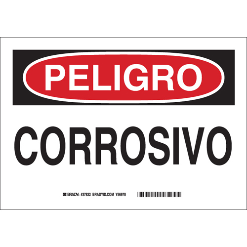 B555 10X14 RED BLK WHT SPANISH 37832