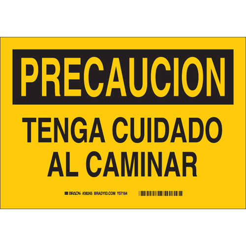 SPANISH CAUT WATCH YOUR STEP 38245