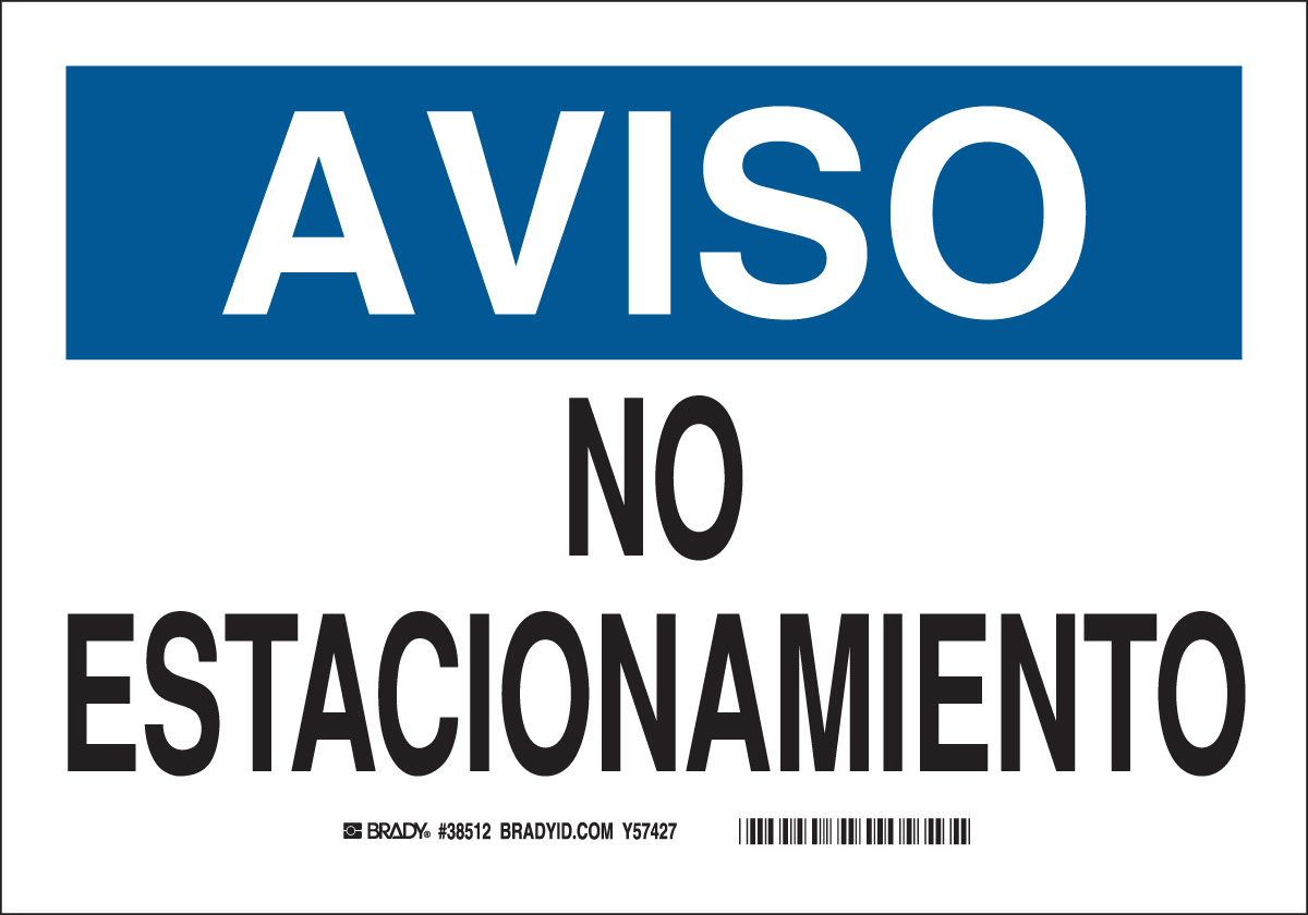 SPANISH NTC NO PARKING 39910