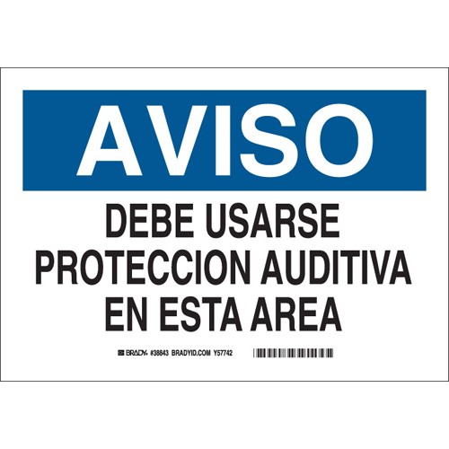B401 10X14 BLU BLK WHT SPANISH 38843