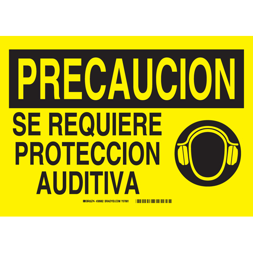 B401 10X14 BLK YEL SPANISH 38982