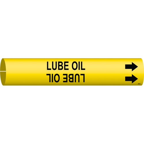 Lube Oil Pipe Marker  Fits Pipes 0 75  Dia  Thru 1 375  Dia 4244 A