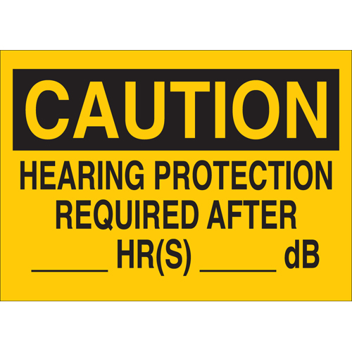 Ear Protection Sign 43044