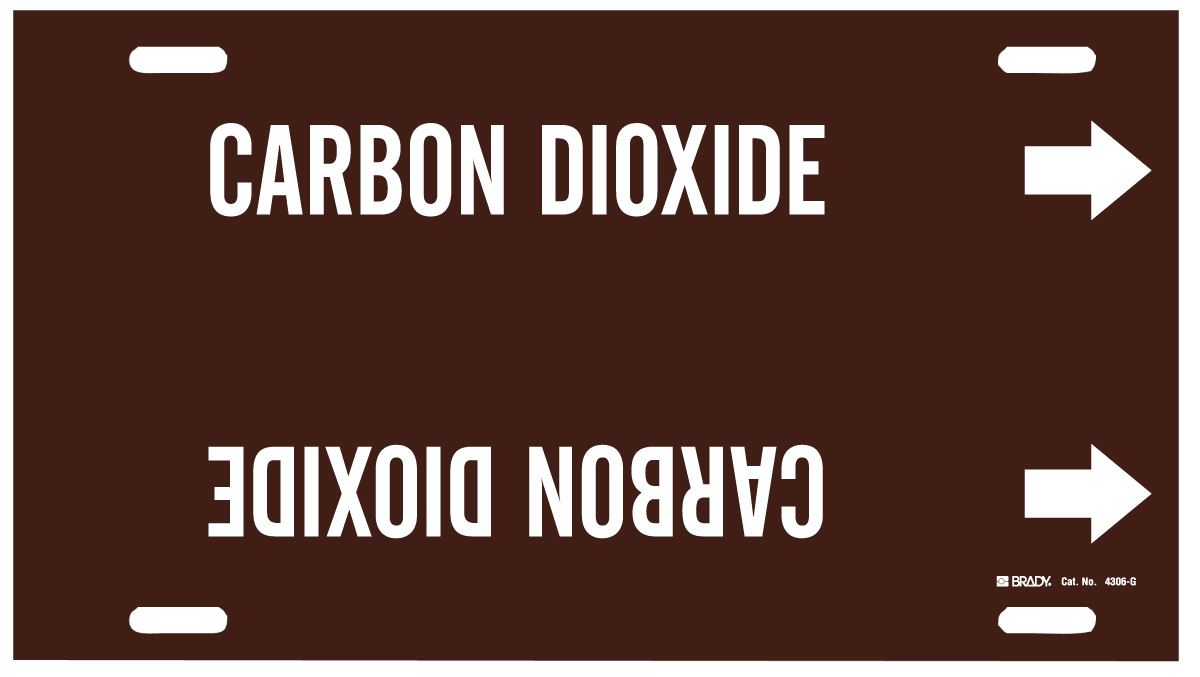 CARBON DIOXIDE WHITE   BROWN 4306 G