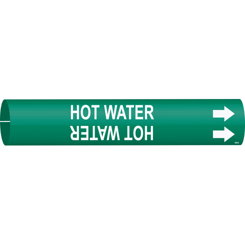 Hot Water Pipe Marker  Fits Pipes 0 75  Dia  Thru 1 375  Dia 4335 A