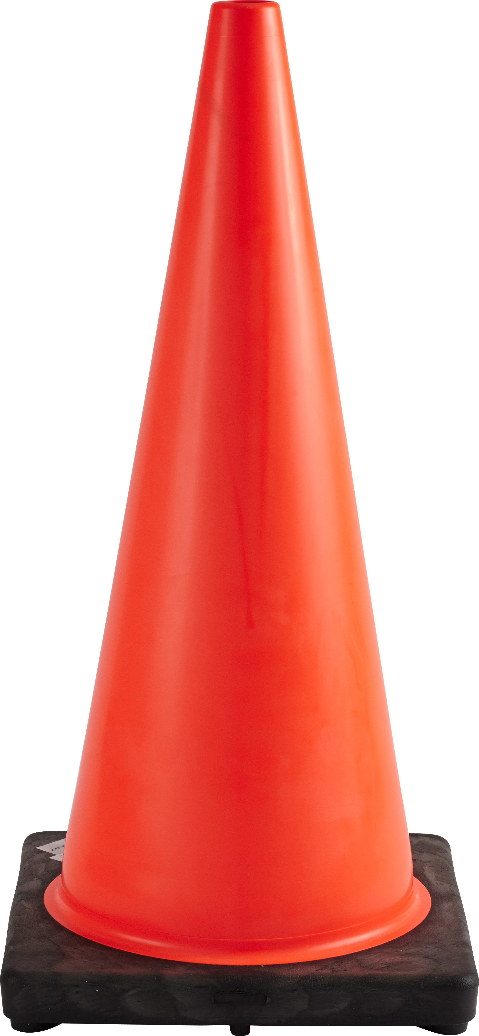 TRAFFIC CONE W 28  H  BLACK BASE 43781