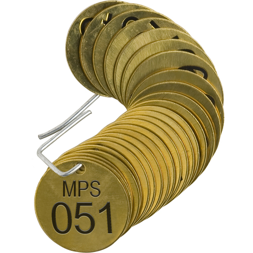 Stamped Brass Valve Tags 44702