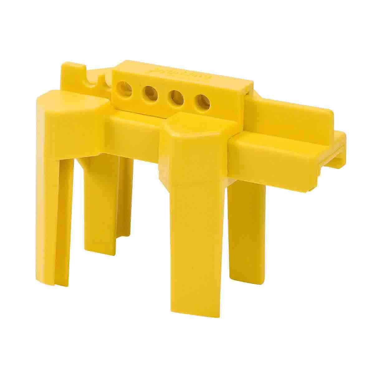 Small Ball Valve Lockout Device  Yellow Pipe Diameter Range  1 2 to 2 1 2 in BS07A YW