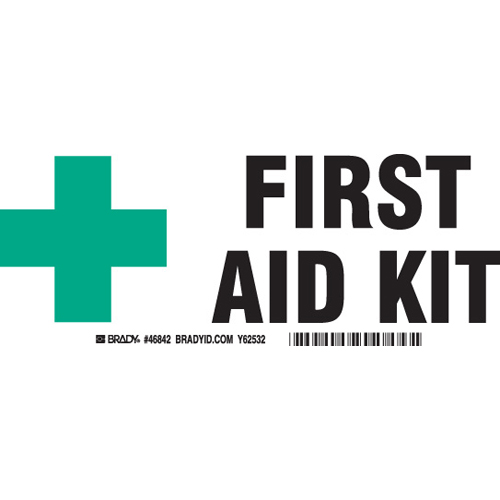 B555 3 5X10 BLK GRN WHT FIRST AID KIT 46842